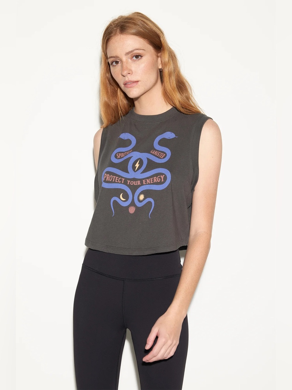 Spiritual Gangster Serpent Crawford Crop Tank